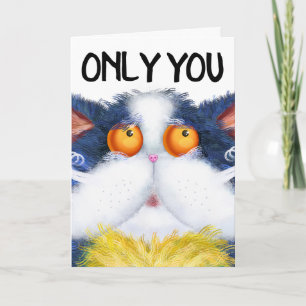 CARTÃO PLACAS ROMÂNTICAS DE ARTE DE GATO