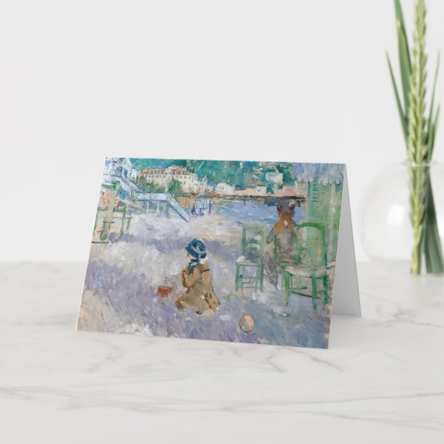 Cartão Plage De Nice | Berthe Morisot (Frente)