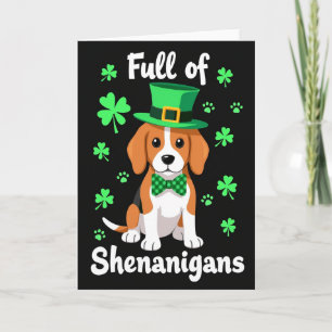 Cartão Plaid Beagle Shenanigans
