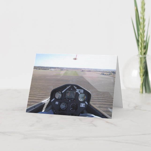 Cartão Planador na aproximação final (Frente)