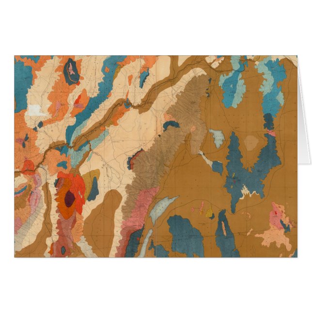 Cartão Planalto Geológico de Nevada (Frente Horizontal)