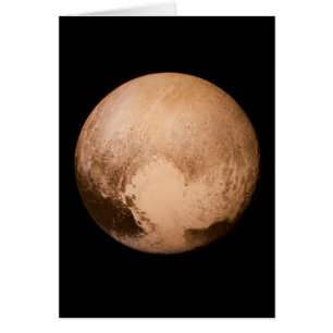 Cartão PLANET PLUTO - TENHA UM CORAÇÃO! (sistema solar) ~