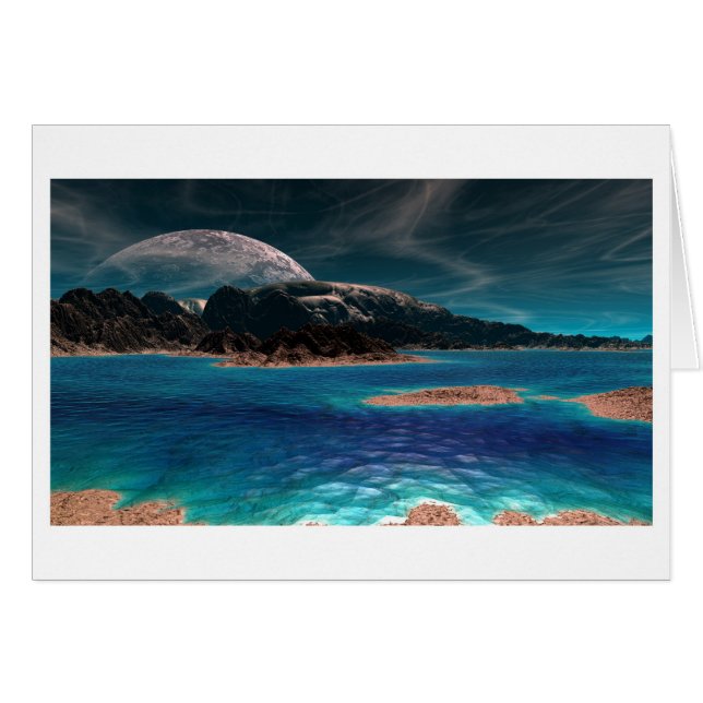 Cartão Planeta azul (Frente Horizontal)