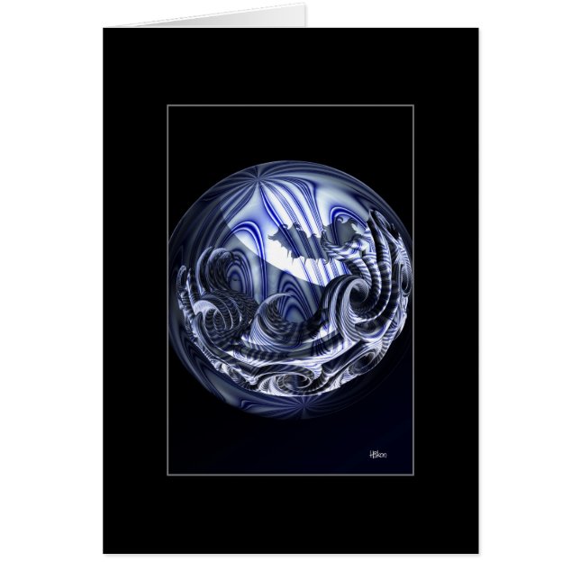 Cartão Planeta da porcelana (Frente)