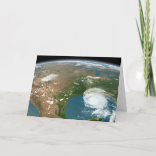 Cartão Planeta Panorâmico Terra E Os Eua.