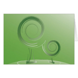 Cartão planeta verde