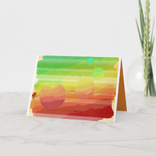 Cartão Planetary greetings card