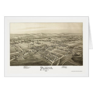 Cartão Planícies, mapa panorâmico do PA - 1892