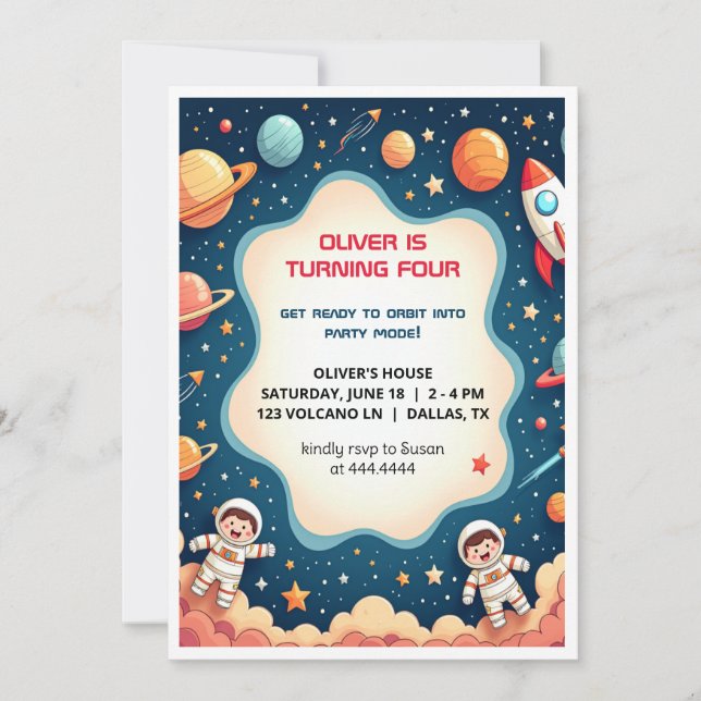 Cartão plano Astronauta do Astronauta do Astronaut (Frente)