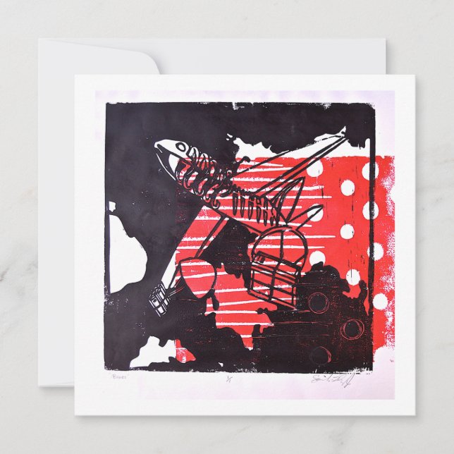 Cartão plano "Caixas" (Frente)