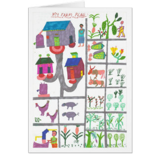 Cartão Plano da fazenda de Sarah