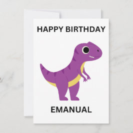 Cartão plano de aniversário FELIZ