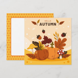Cartão Plano de Boas Vindas de Outono