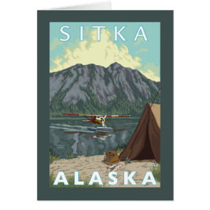 Cartão Plano de Bush & pesca - Sitka, Alaska