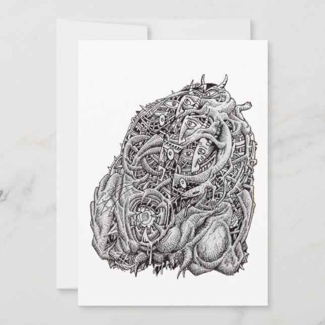 Cartão Plano de Cabeça Cosmográfica (Frente)