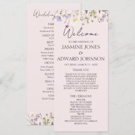 Cartão Plano de Casamento Floral de Flores Silvest