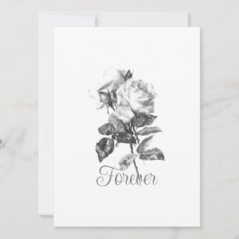 Cartão plano de convite para o dia de casamento