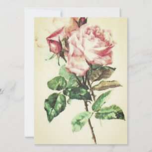 Cartão plano de convite para o dia de casamento