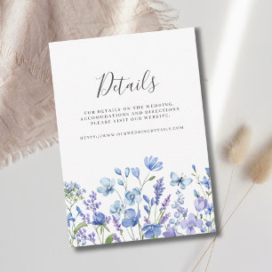 Cartão plano de detalhes do casamento de flor selv