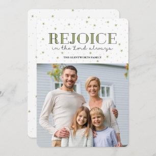 Cartão plano de fotos de Natal de Férias