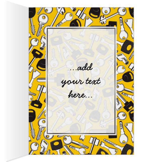 Cartão Plano de Fundo do Conjunto de Chaves (Interior (direita))