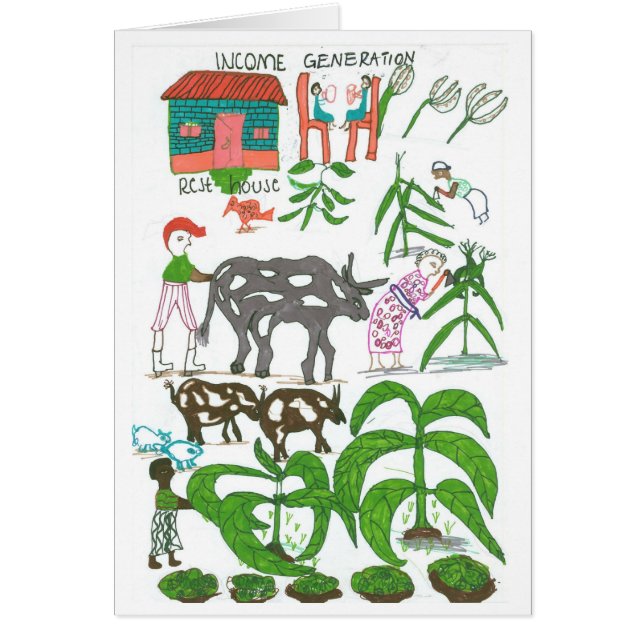 Cartão Plano de Mary Joyce para a geração de renda (Frente)