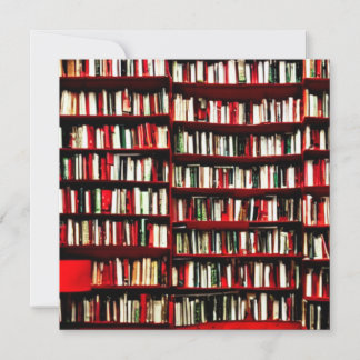 Cartão plano de Natal do Book Lover