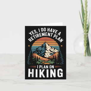 Cartão Plano De Reforma Engraçado Hiker - Plano De Caminh