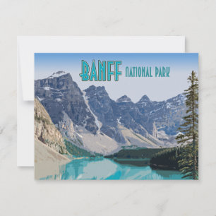 Cartão plano do Moraine Lake Banff National Park C