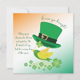 Cartão plano do Voo Sortudo do Shoemaker