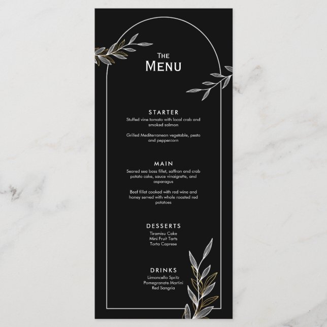 Cartão Plano Dourado de Evento de Casamento de Fol (Frente)