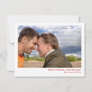 Cartão plano natalino