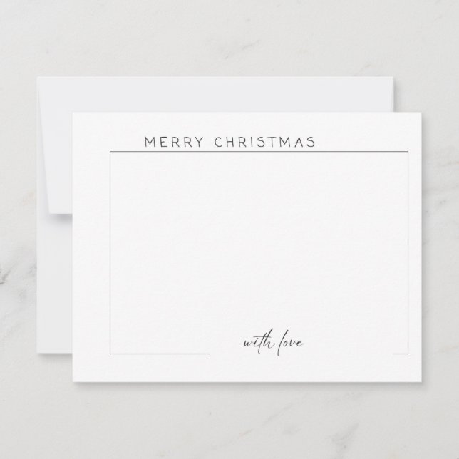 Cartão plano natalino (Frente)