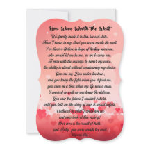 Cartão plano para Casais de marido de marido de po