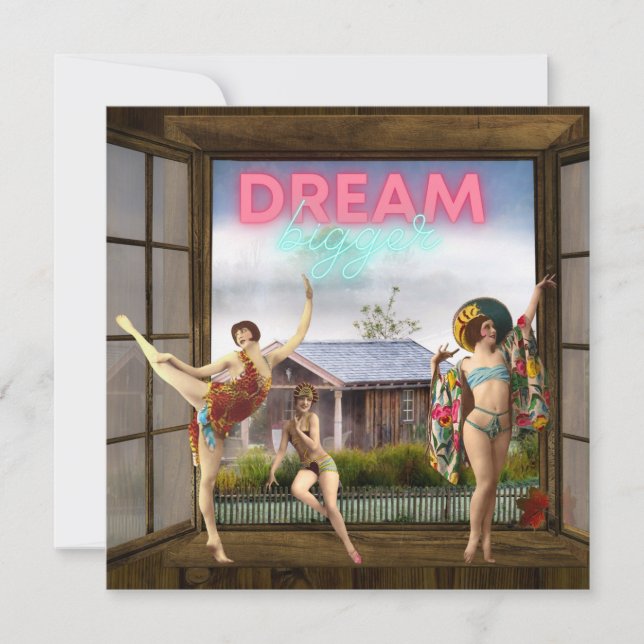 Cartão plano para dançarinas de arte alterada mais (Frente)