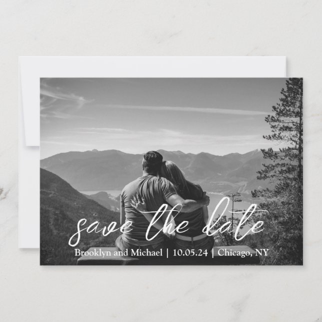 Cartão Plano para Salvar a Data (Frente)