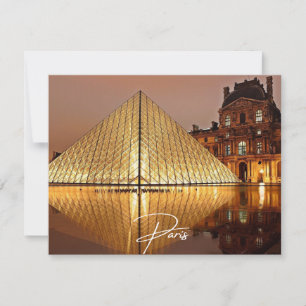 Cartão plano Paris Louvre (Paris)