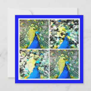 Cartão plano Peacock Art
