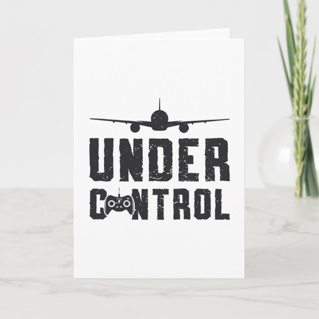 Cartão Plano RC sob controle Avião piloto avião RC (Frente)