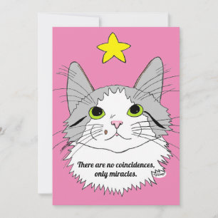 Cartão plano sem coincidências, apenas milagres Gi