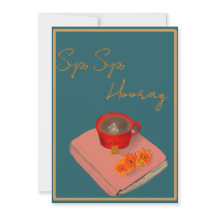 Cartão plano Sip Sip Hooray