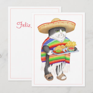 Cartão plano WENDELITO espanhol Natal 4.5x6.25