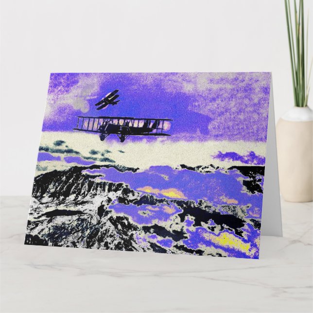 Cartão Planos de WWI que praticam ataques (Frente)