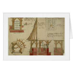 Cartão Planos para a casa vermelha, charneca de Bexley