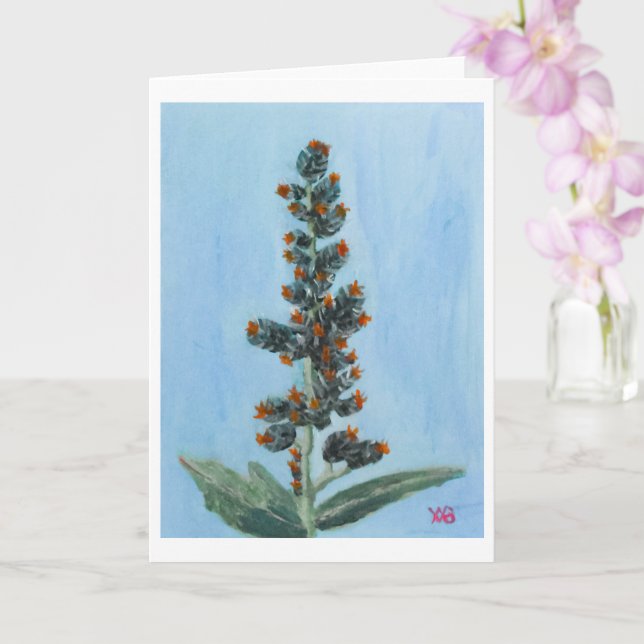 Cartão Planta de Mamona (Orquídea)