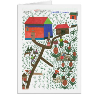 Cartão Plantação do abacaxi de Rosemary