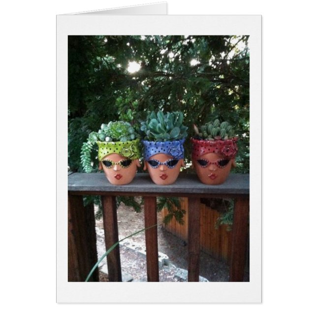 CARTÃO PLANTAS POTADAS DIZEM COM SATISFAÇÃO QUE VOCÊ ESTÁ (Frente)