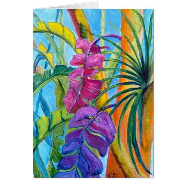 Cartão Plantas tropicais (Frente)