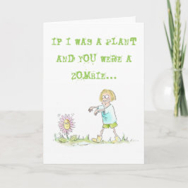 Cartão Plantas vs Zumbis