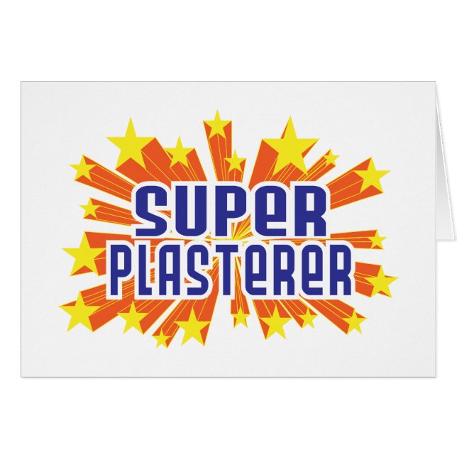 Cartão Plasterer super (Frente Horizontal)